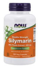 NOW Foods Double Strength Silymarin máriatövis kivonat (máriatövis kivonat articsókával és pitypanggal), 300 mg, 100 növényi kapszula