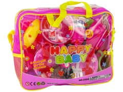 Lean-toys Edénykészlet egy táskában 31 darab rózsaszínű