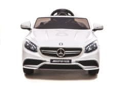Lean-toys Akkumulátoros autó Mercedes S63 AMG Fehér