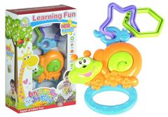Lean-toys Műanyag csörgő állatok Majom Zsiráf 6 minta