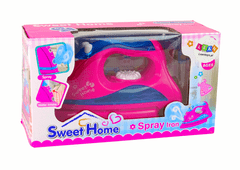Lean-toys Rózsaszín vasaló fények gőz játék kis háztartási készülékek