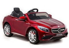 Lean-toys Akkumulátoros autó Mercedes S63 piros festék