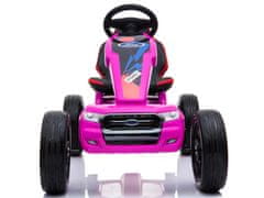 Lean-toys Újratölthető gokart DK-G01 Rózsaszín