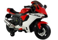 Lean-toys TR1603 Akkumulátor motorkerékpár piros