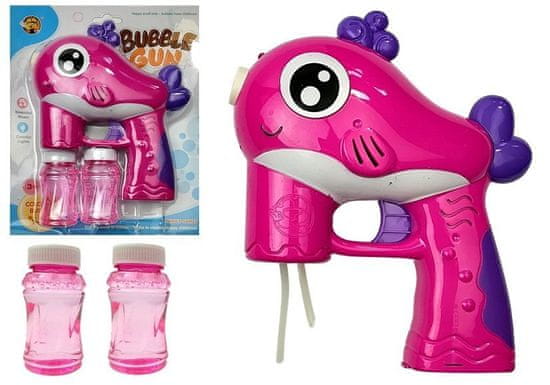 Lean-toys Szappanbuborék pisztoly elemmel rózsaszín