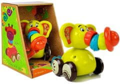 Lean-toys Baba elefánt autó mozgó törzs
