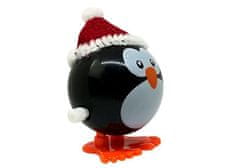 Lean-toys Csavaros karácsonyi játékkészlet 12 db Pingvin Rénszarvas Hóember Hóember Télapó