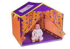 Lean-toys Színes gyermek házi sátor 112 cm x 110 cm x 102 cm