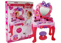 Lean-toys Beauty Set Baby Girl's Toiletries tükörrel hangok fények fények széklet