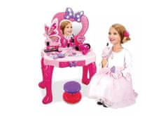 Lean-toys Beauty Set Baby Girl's Toiletries tükörrel hangok fények fények széklet