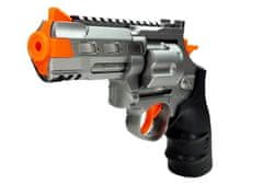 Lean-toys Rendőrségi készlet Revolver 20cm jelvénytáska tok Síp Hanghatások Fényhatások