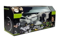 Lean-toys Gun Launcher Car 2 az 1-ben távirányítós hablemezek fehér 2.4 G