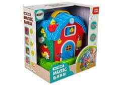 Lean-toys Music Barn Animal Farm hangok zenei piros