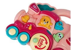 Lean-toys Gyermek interaktív játék mozdony állat hangok piros