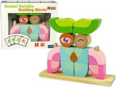 Lean-toys Kreatív 3D-s fa térbeli kirakós játék bagoly