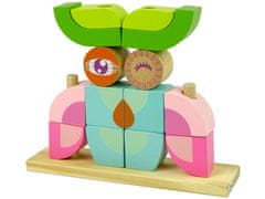 Lean-toys Kreatív 3D-s fa térbeli kirakós játék bagoly