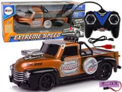 Lean-toys Távirányítású 1:18 barna pick-up teherautó