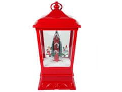 Lean-toys Karácsonyi lámpás fények hópehely Mikulás Red