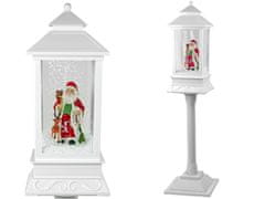 shumee Karácsonyi dekoráció lámpa lámpa Mikulás fehér karácsonyi énekek fényei