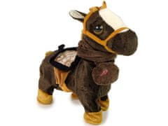 Lean-toys Ló kabala interaktív barna ló fényes sörénye zene