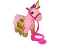 Lean-toys Ló kabala interaktív rózsaszín ló arany szárnyak zene