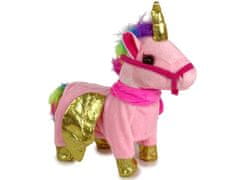 Lean-toys Ló kabala interaktív rózsaszín ló arany szárnyak zene