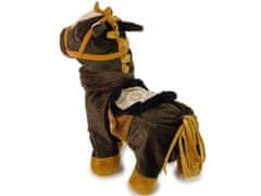 Lean-toys Ló kabala interaktív barna ló fényes sörénye zene