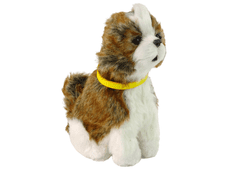 Lean-toys Interaktív Shitzu kutyafajta plüss kutya ugat, mozgatja a farkát