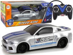 Lean-toys R/C Ezüst 1:24 Speed King sportos gyorsasági autó