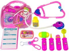 shumee Doctor's Kit elemes műszerek, rózsaszín bőrönd