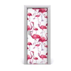 tulup.hu Ajtó méretű poszter flamingók 85x205 cm