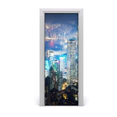 tulup.hu Ajtó méretű poszter Hong Kong éjjel 75x205 cm