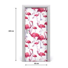 tulup.hu Ajtó méretű poszter flamingók 85x205 cm