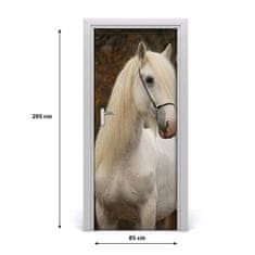 tulup.hu Ajtó méretű poszter fehér Ló 95x205 cm