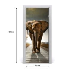 tulup.hu Ajtó méretű poszter séta elefánt 75x205 cm