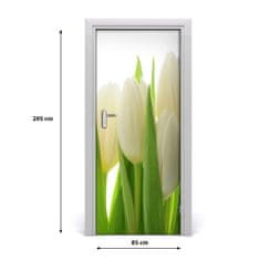 tulup.hu Ajtó méretű poszter fehér tulipán 75x205 cm