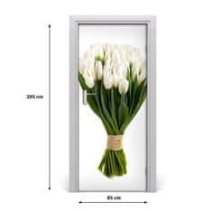 tulup.hu Ajtó méretű poszter fehér tulipán 85x205 cm