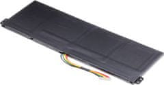 T6 power Akkumulátor Acer Aspire 3 A315-23 készülékhez, Li-Ion, 11,25 V, 3830 mAh (43 Wh), fekete