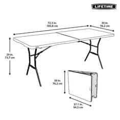 LIFETIME összecsukható asztal 180 cm LIFETIME 80333 / 80471