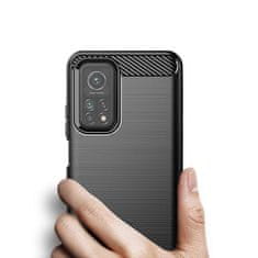 IZMAEL Carbon Bush TPU tok Xiaomi Mi 10T/Mi 10T Pro telefonhoz KP9434 fekete