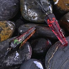 IZMAEL Stone Resin Nyakék-Piros