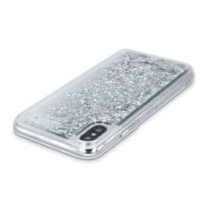 Folyékony csillámporos tok Samsung Galaxy A81/Galaxy Note 10 Lite telefonra KP26729 ezüst