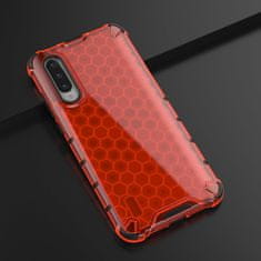 IZMAEL Honeycomb páncéltok szilikon szélekkel Xiaomi Mi CC9e/Mi A3 telefonhoz KP13816 piros