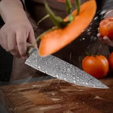 Sakai damaszk konyhakés-Chef/Piros