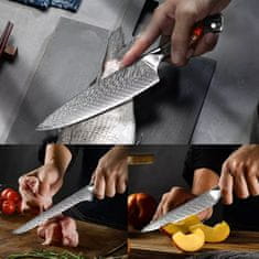 Okazaki damaszk konyhakés-Chef/32,5cm