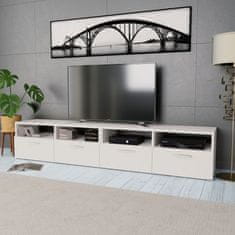 shumee 2 db fehér faforgácslap TV szekrény 95 x 35 x 36 cm