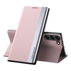 MG Sleep Case Pro könyv tok Samsung Galaxy S23 Plus, rózsaszín