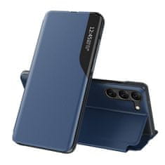MG Eco Leather View könyv tok Samsung Galaxy S23, kék