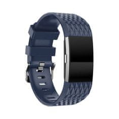 BStrap Silicone Diamond (Large) szíj Fitbit Charge 2, dark blue