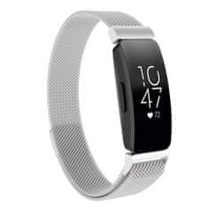 BStrap Milanese (Small) szíj Fitbit Inspire, silver
